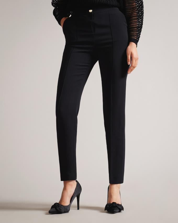 Pantalon Ted Baker Straight ankle Noir Femme | CCN-14972869